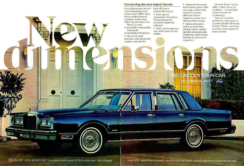 1981 Lincoln Auto Advertising